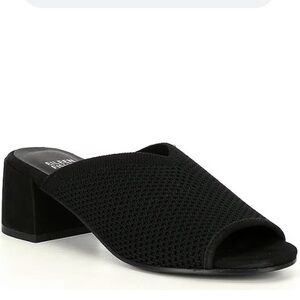 Eileen Fisher
Fave Stretch Fabric Block 2” Heel Sandals 
$175 size 8 New
